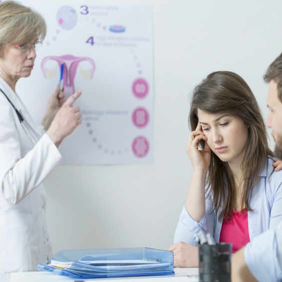 הסבר לזוג על תהליך פריון - אילוסטרציה